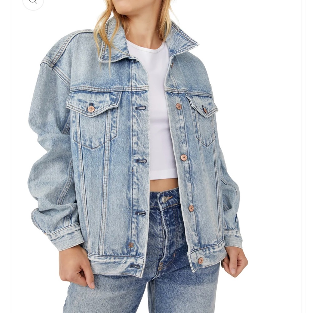 We the Free Jolene Trucker denim jacket size M. NWT